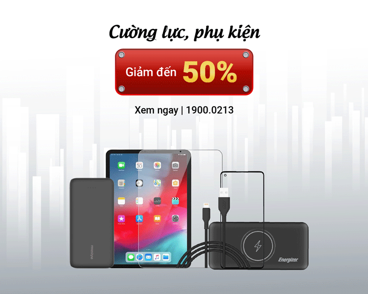 Giảm đến 50% chi phí dán cường lực/phụ kiện
