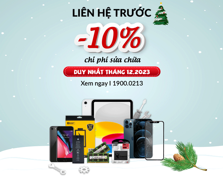 Giảm 10% chi phí sửa chữa khi khách hàng đặt lịch trước 