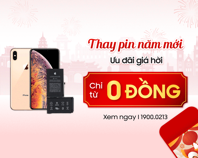 Khách có thể thay pin iPhone với giá từ 24.000 đồng