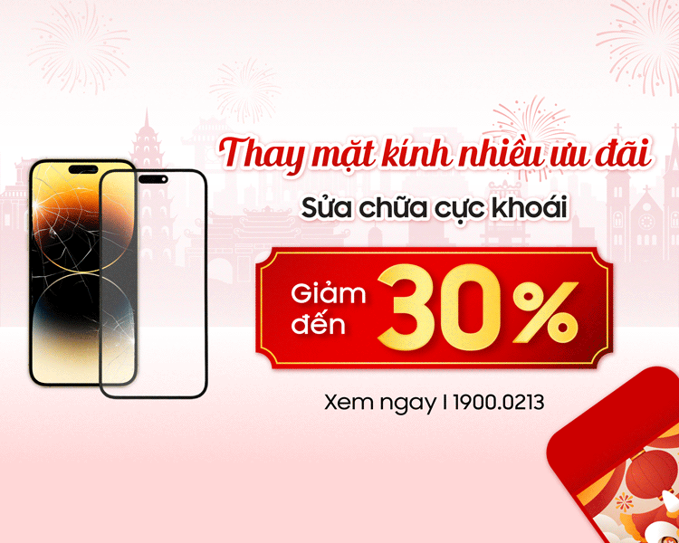 Thay mặt kính iPhone - giảm đến 30%