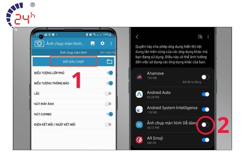 cách chụp màn hình Samsung M20 không cần nút nguồn