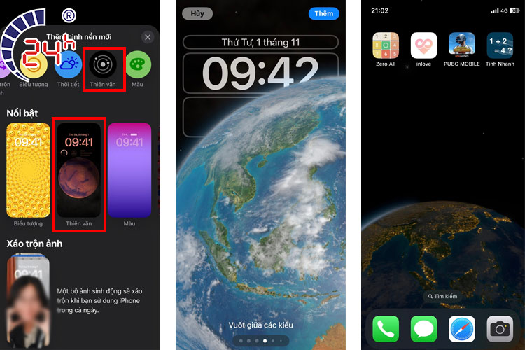 Cách đổi hình nền điện thoại iPhone