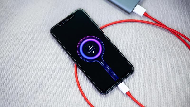 Cách sạc pin điện thoại mới với điện thoại Xiaomi