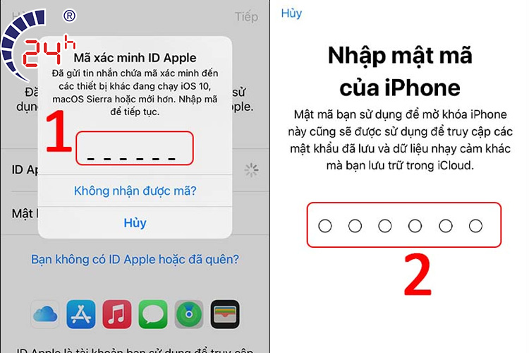 cách vào icloud