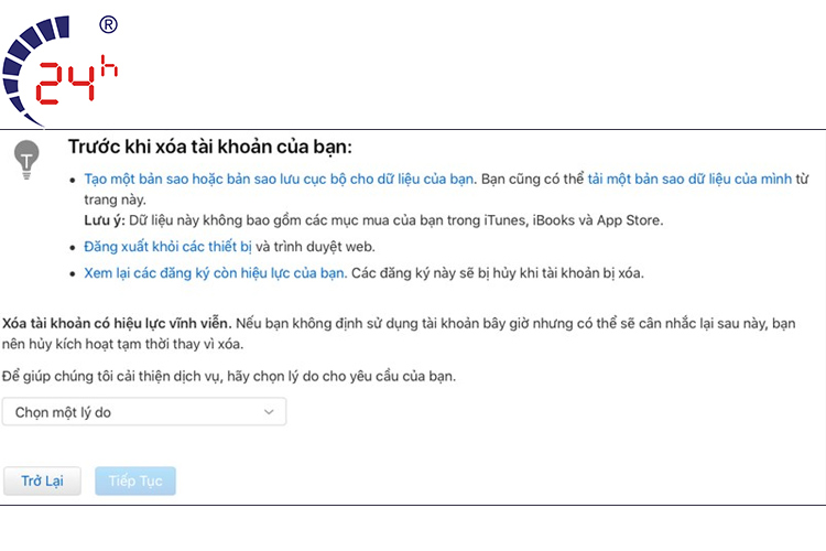 cách xóa icloud
