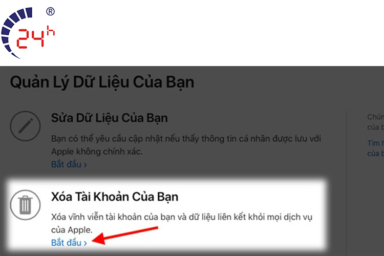 cách xoá tài khoản icloud vĩnh viễn