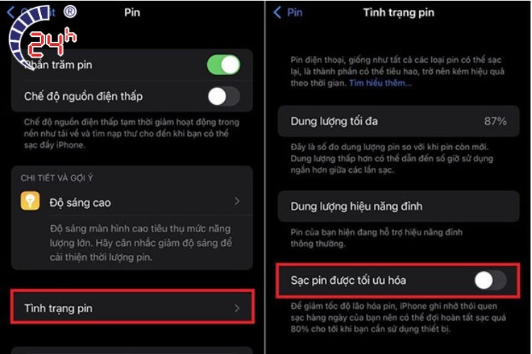 Có nên bật chế độ nguồn điện thấp khi sạc pin không