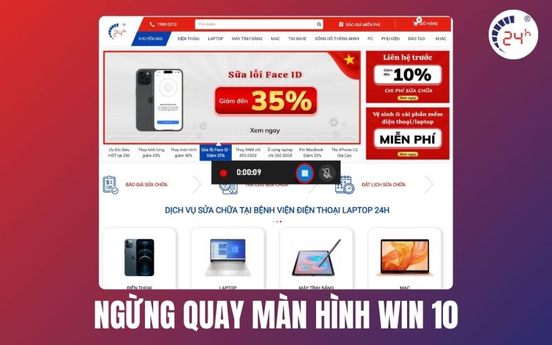 quay màn hình máy tính win 10
