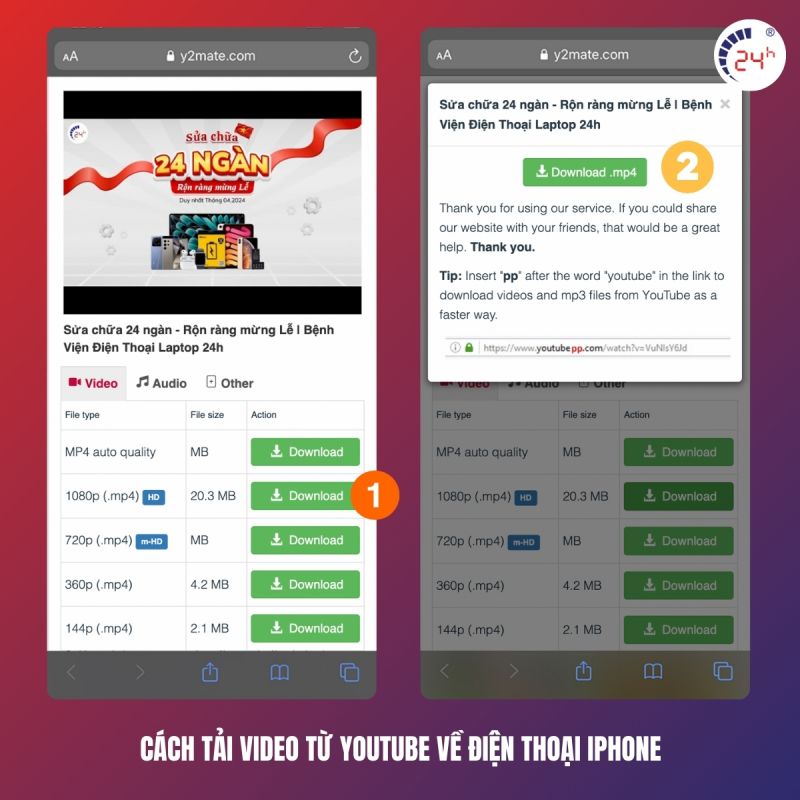 cách tải video trên youtube về điện thoại iphone