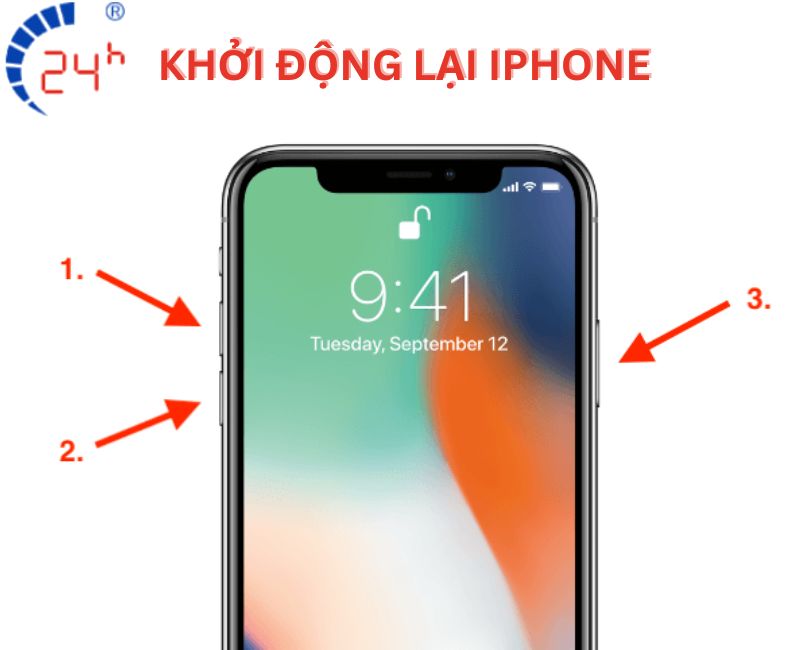 iphone bi loi sim ghep nen khoi dong lai may