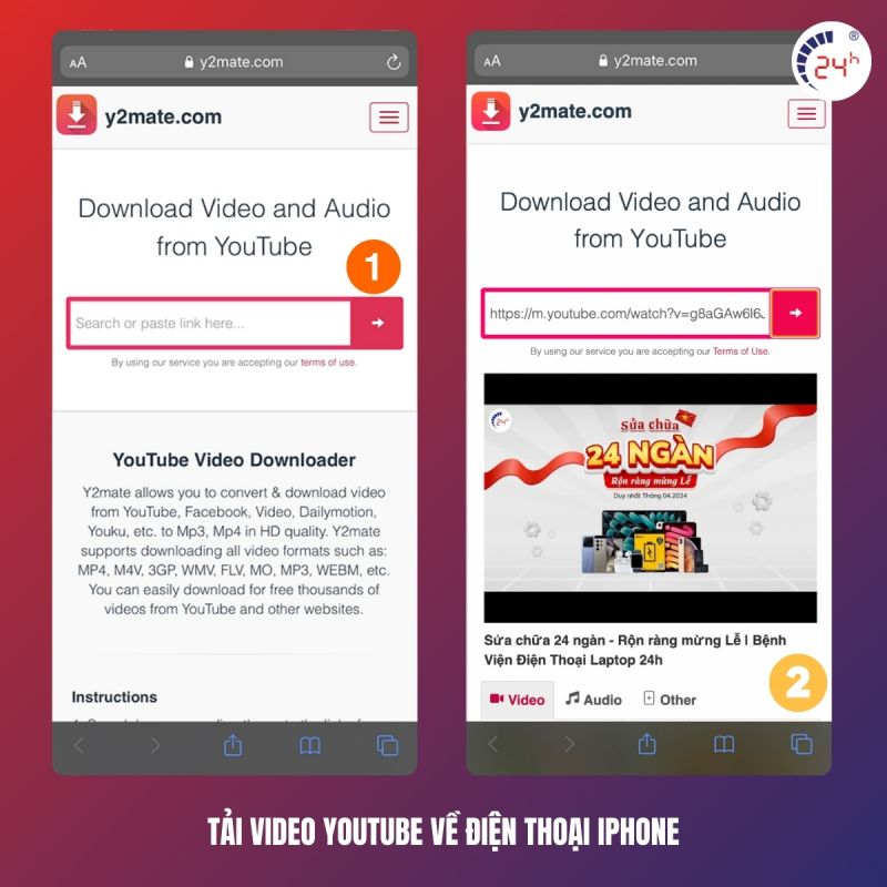 tải video youtube về điện thoại iphone