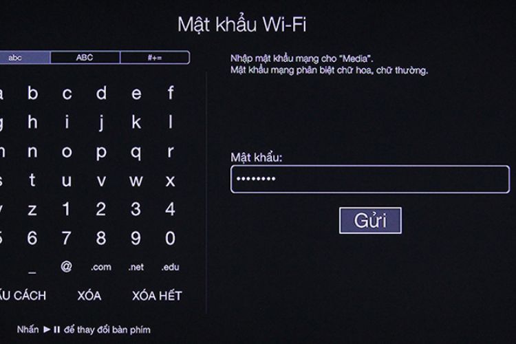 Tìm chọn mạng WiFi và thực hiện kết nối với WiFi