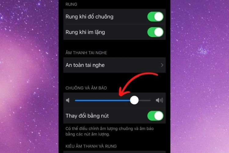  Điều chỉnh âm lượng