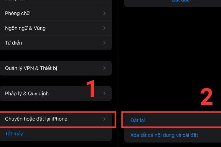 Khôi phục cài đặt gốc
