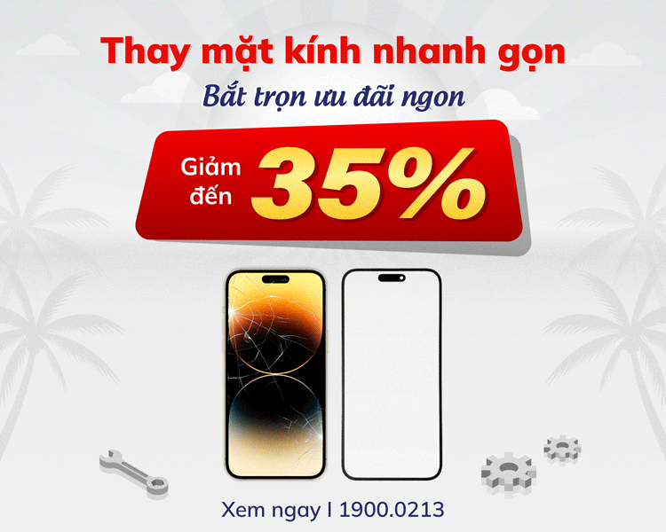 thay mặt kính iPhone