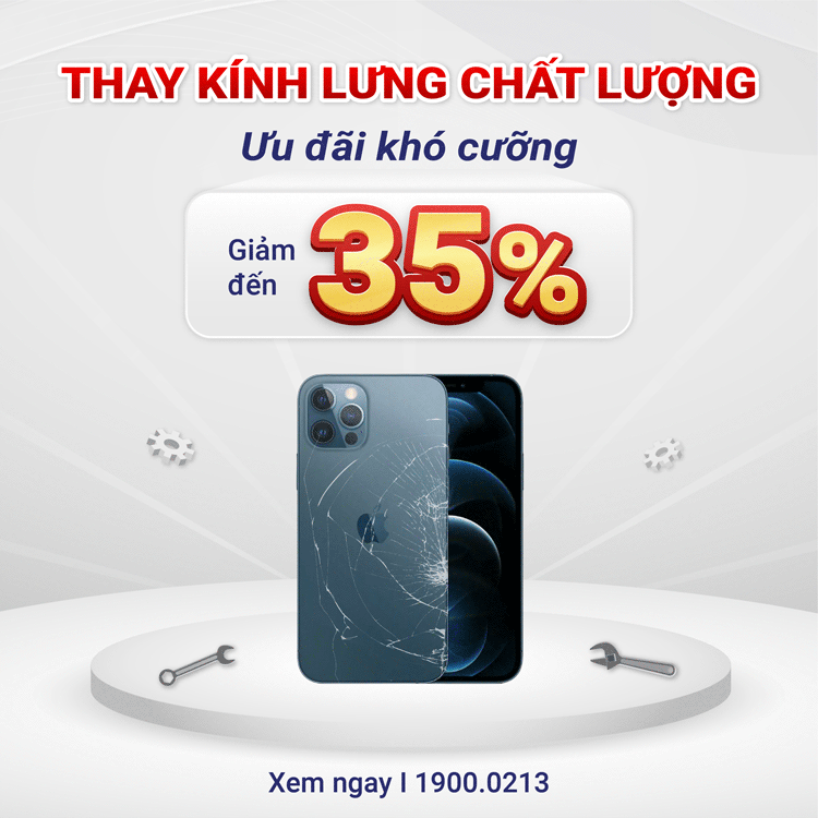 thay kính lưng iPhone chất lượng khó cưỡng