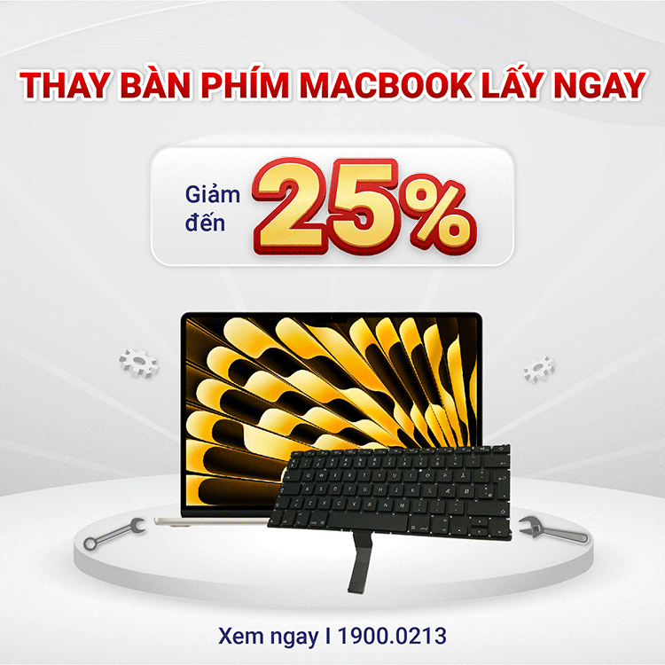 Thay bàn phím macbook lấy ngay
