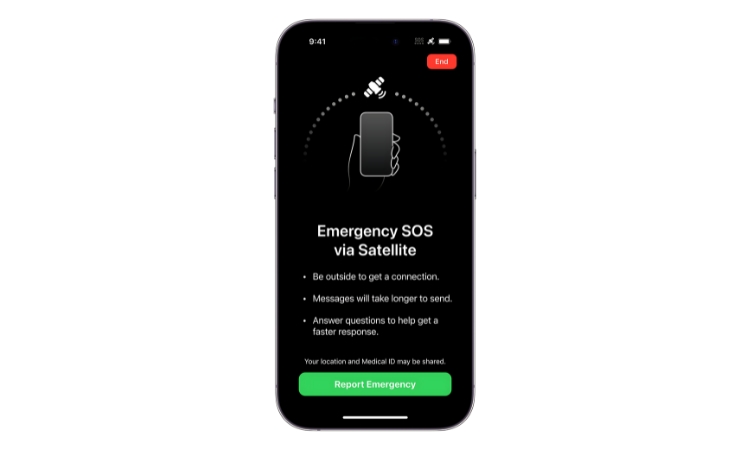 Tính năng SOS Khẩn Cấp qua vệ tinh trên iPhone 14 Pro Max 128GB Like New