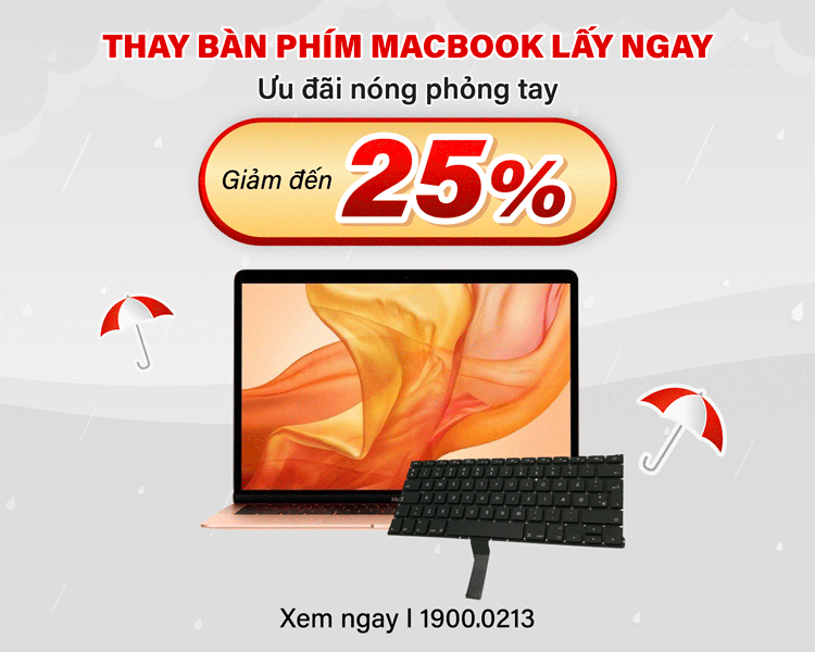 Thay bàn phím macbook lấy ngay
