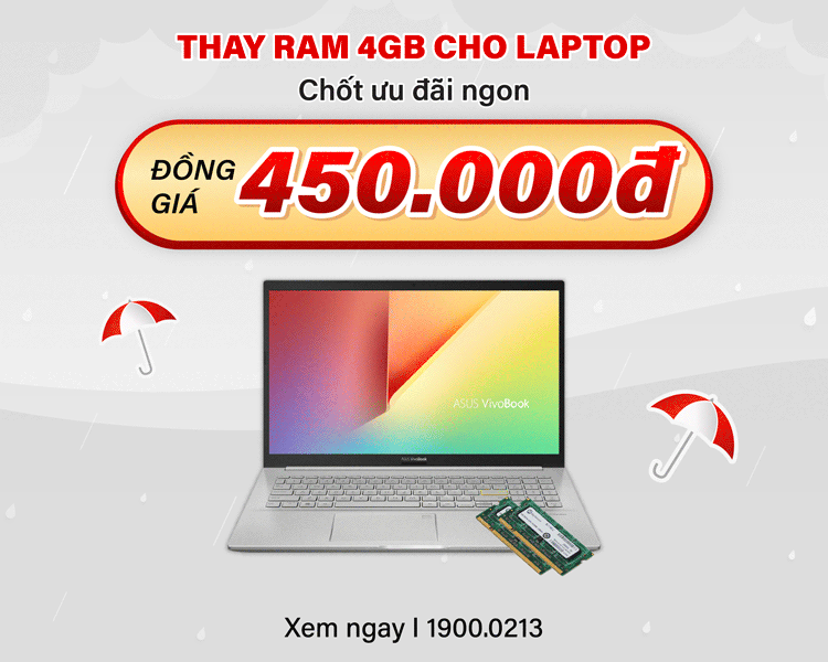thay ram giá 450.000đ