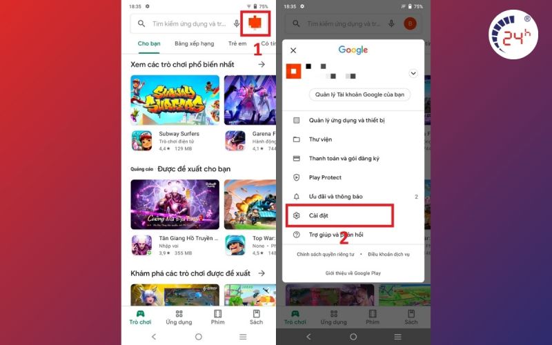 cách cập nhật CH Play trên Android