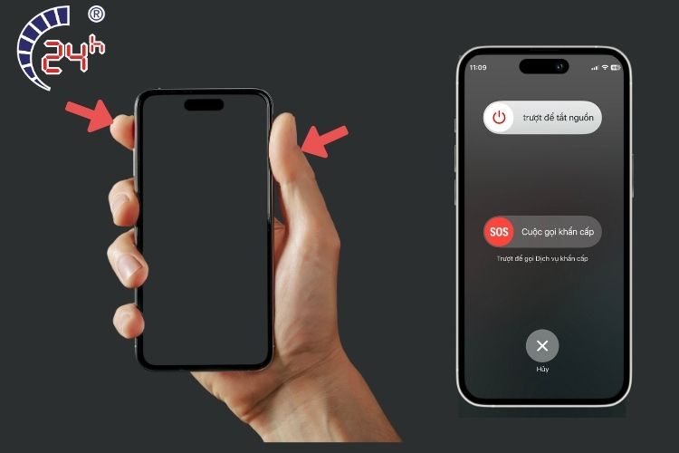 iPhone bị treo logo không sạc pin được