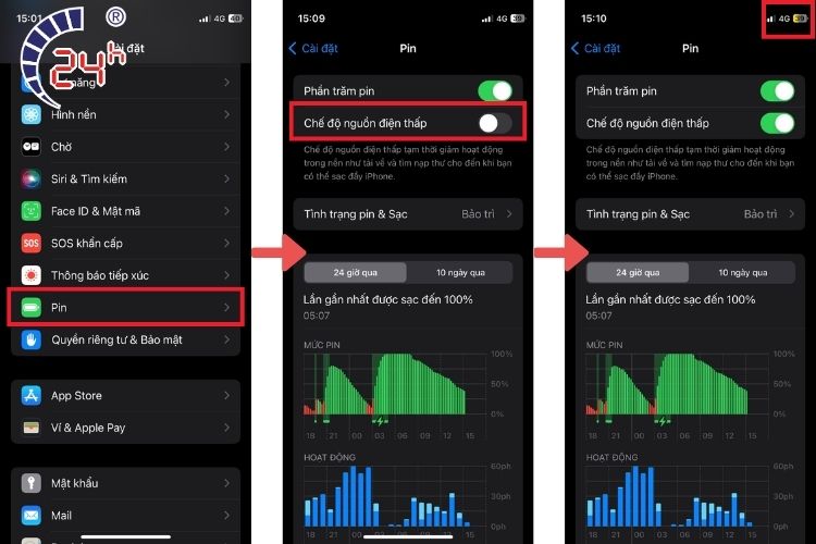 iPhone tụt pin nhanh