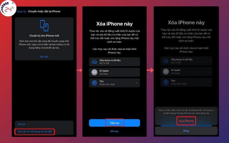 Check iPhone chính hãng thông qua iCloud