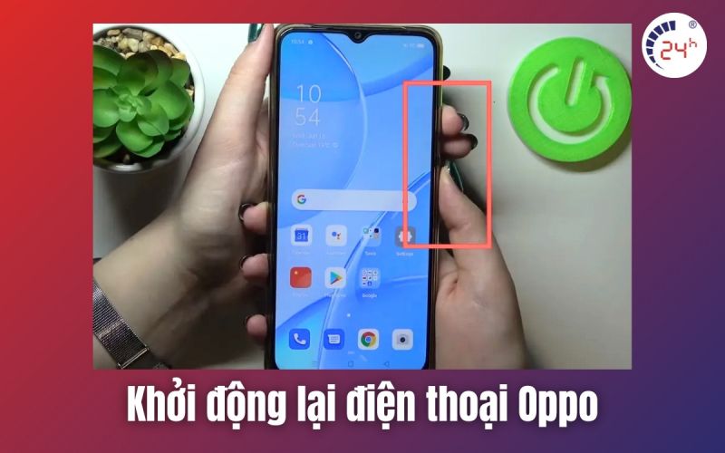 cách cài đặt khởi động lại điện thoại Oppo 