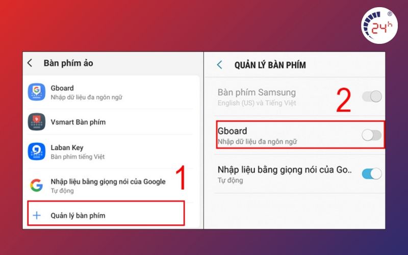 thay đổi bàn phím điện thoại oppo sang Gboard