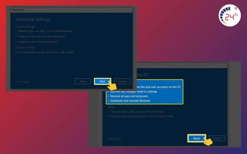 cách reset máy tính windows xóa dữ liệu