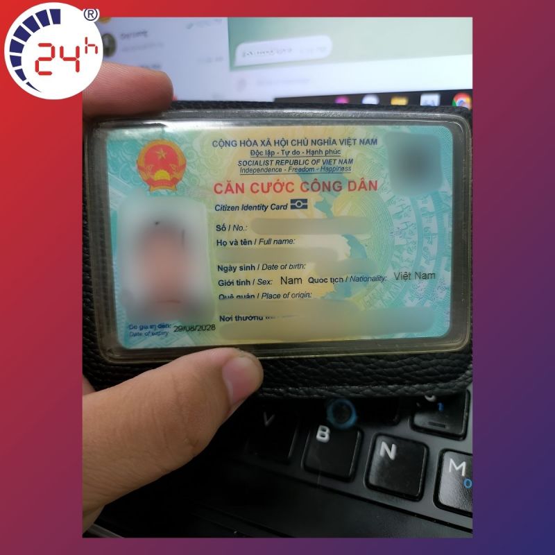 Thẻ CCCD không giữ cố định