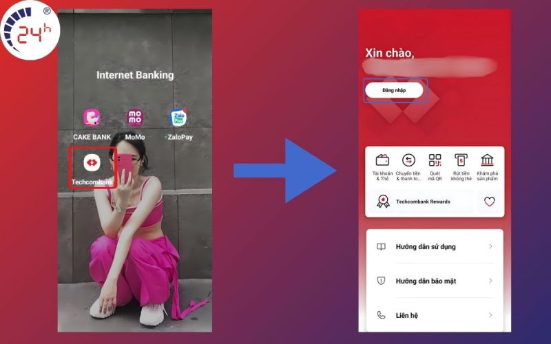 Xác thực sinh trắc học Techcombank