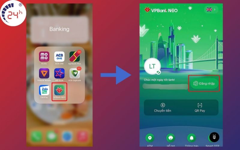 xác thực sinh trắc học VPBank