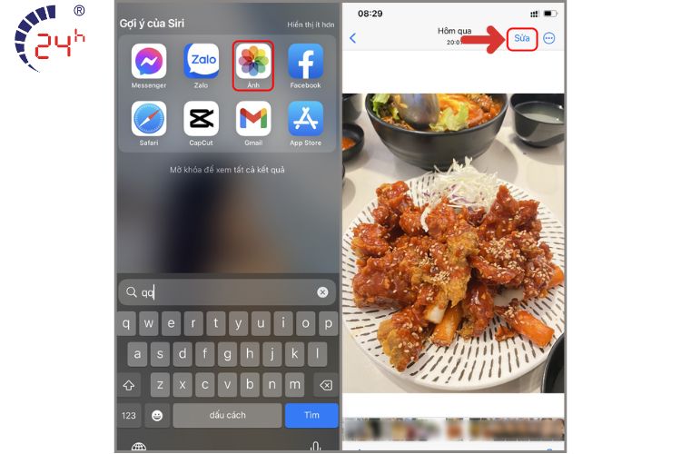 Cach xoa nguoi trong anh tren iPhone khong can app