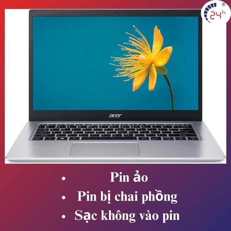 dau hieu di kem de nhan biet pin laptop Acer