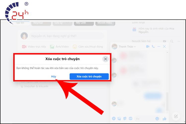 Điều kiện lấy lại được tin nhắn Messenger đã xóa