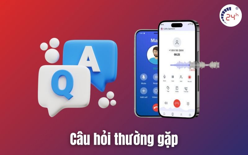 Câu hỏi khi ghi âm cuộc gọi trên iPhone