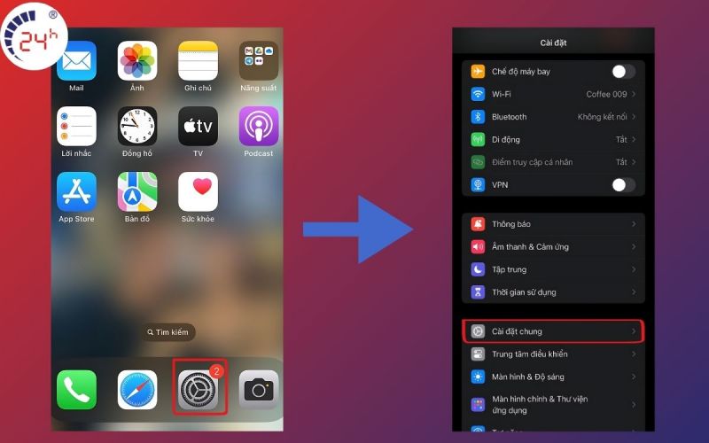 Cập nhật hệ điều hành iOS mới nhất bước 1
