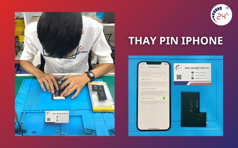 Thay pin mới khi iPhone sập nguồn liên tục