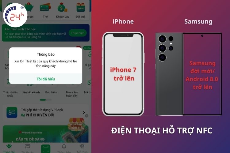 điện thoại không hỗ trợ nfc thì phải làm sao