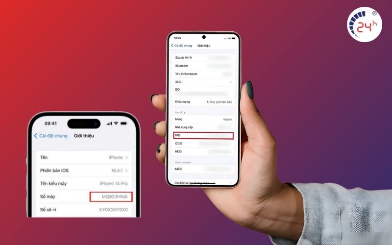 Xem IMEI iPhone của thiết bị 