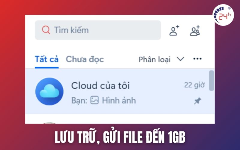 tính năng lưu trữ dữ liệu trên Zalo MacBook