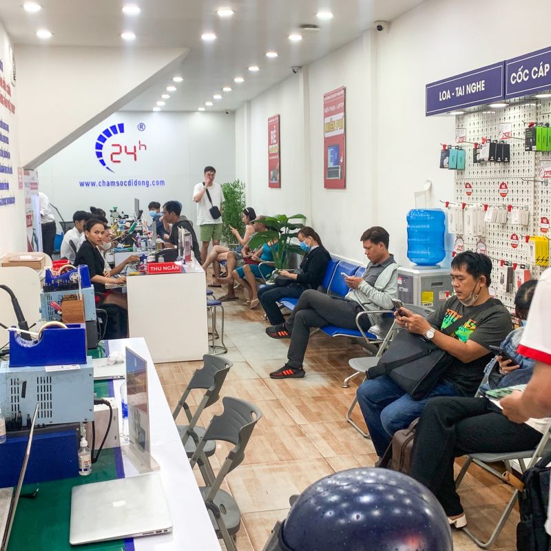 Ép cổ màn hình iPhone 14 Pro 7
