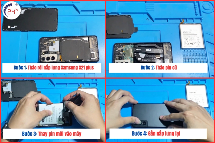 quy trình thay pin samsung galaxy s21 plus