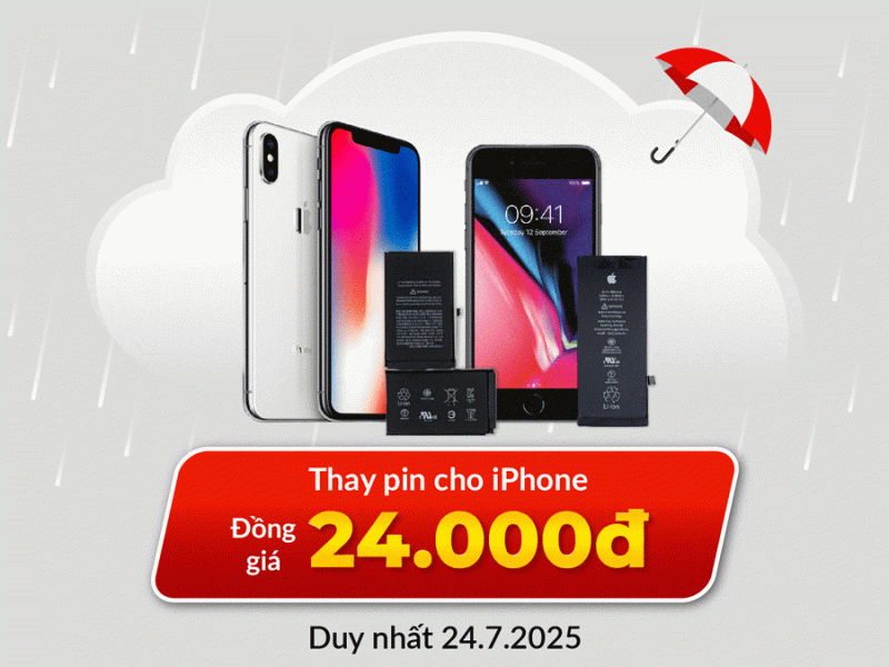 thay pin iphone chỉ từ 24 ngàn