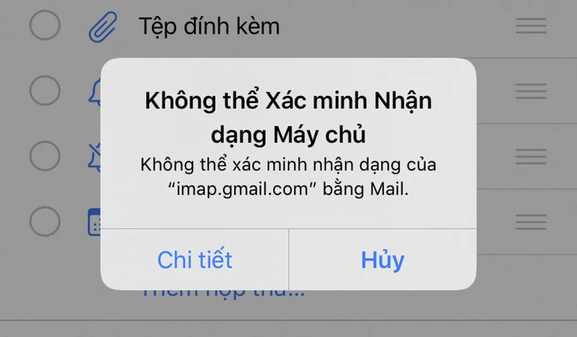 Cách sửa lỗi không thể xác minh nhận dạng máy chủ iPhone