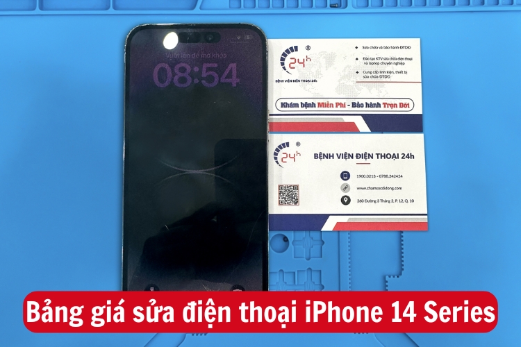 bảng giá sửa chữa iphone dòng 14 series