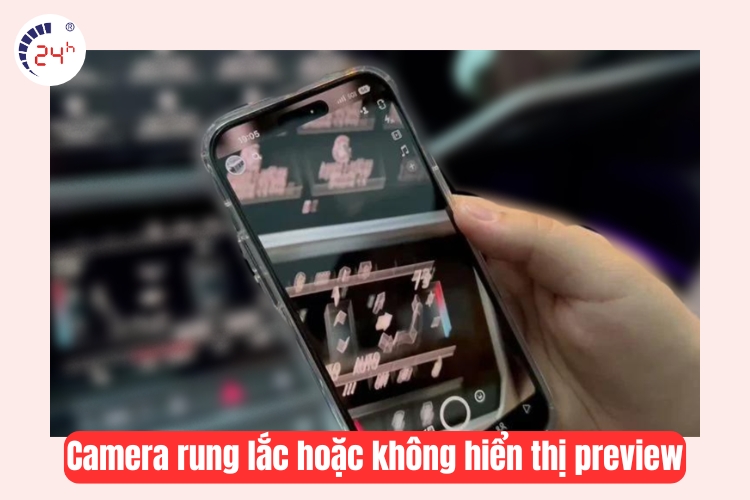 camera rung lắc hoặc không hiển thị preview