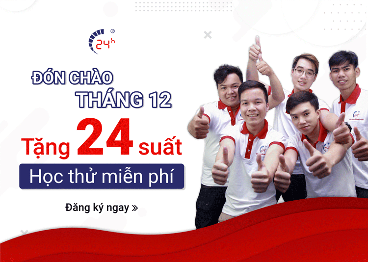 24 suất học miễn phí 